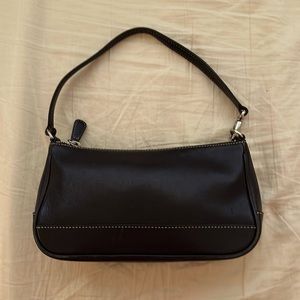 Small Black Leather Coach Handbag